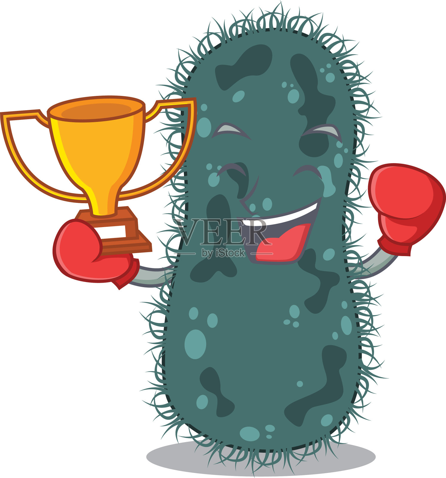 一个优雅的拳击冠军热罩设计元素图片