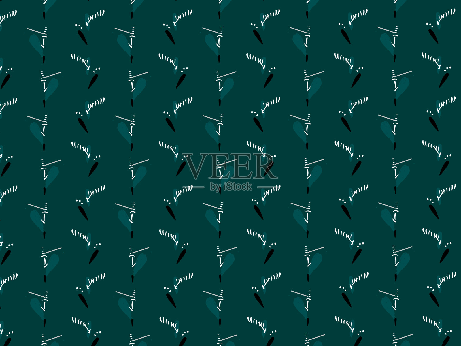 Maroon ajrak块印刷抽象几何块图案的纺织品设计背景墙纸瓷砖装饰与棕色白色和黑色的颜色插画图片素材