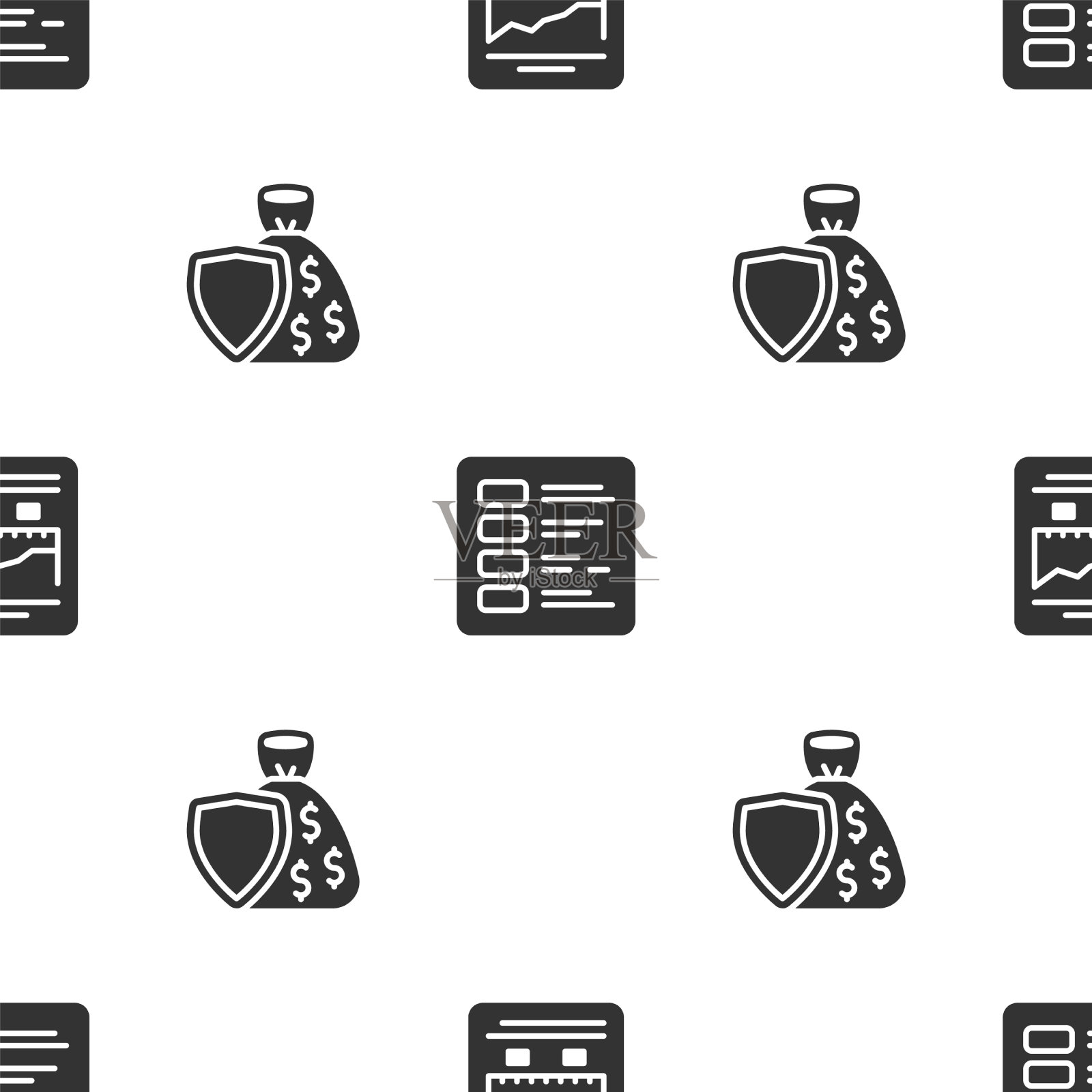 用增长图设置企业财务网站图标素材