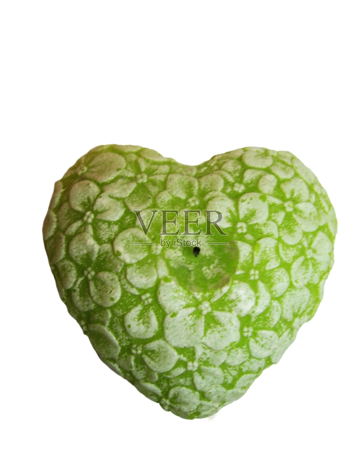 情人节心形和心形的蜡烛孤立在白色的背景上照片摄影图片