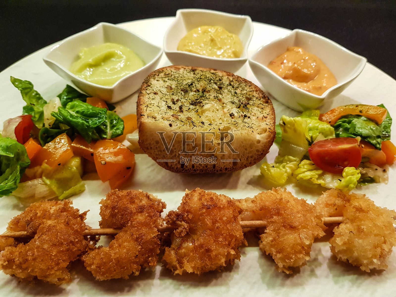 炸虾照片摄影图片