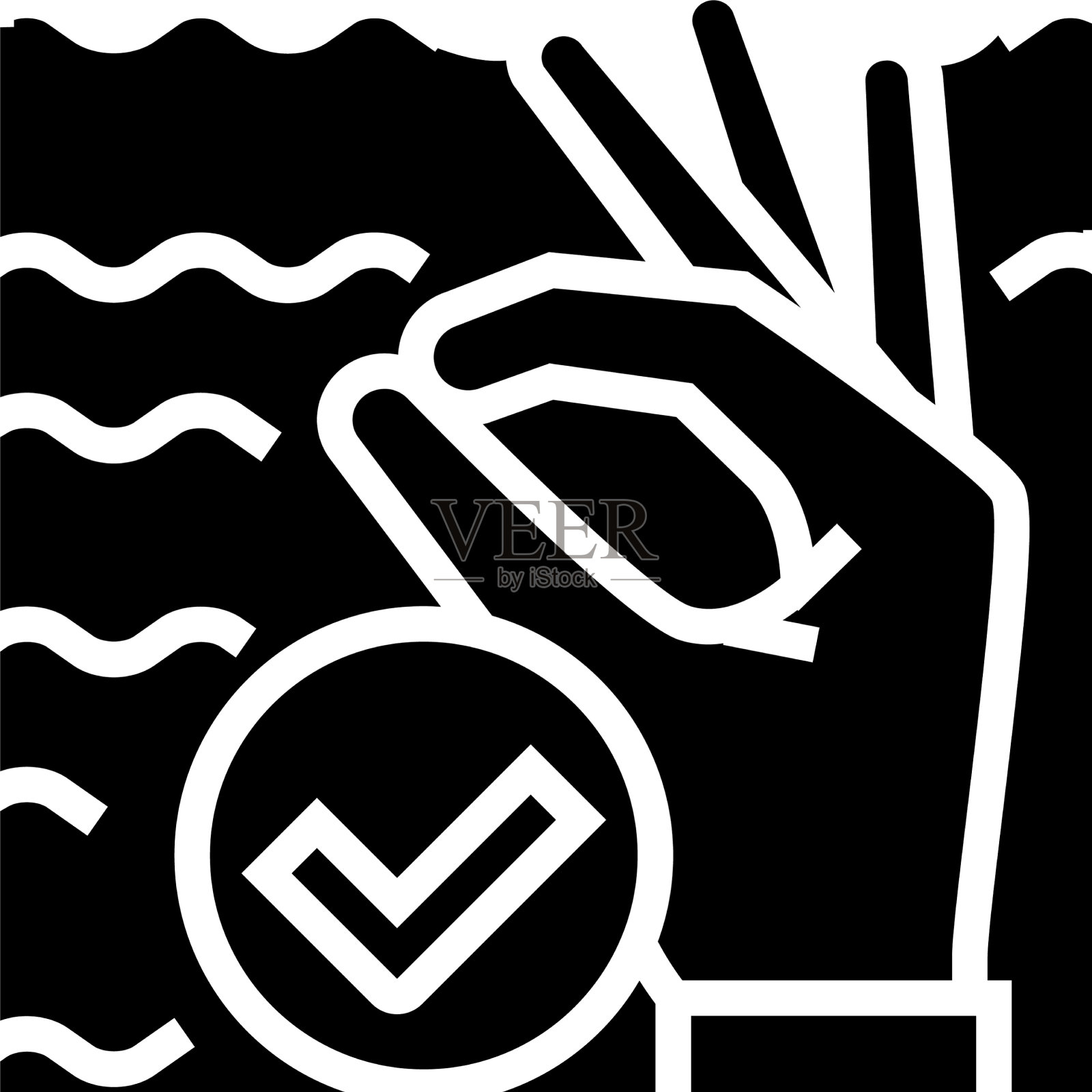 潜水员手势符号图标图标素材