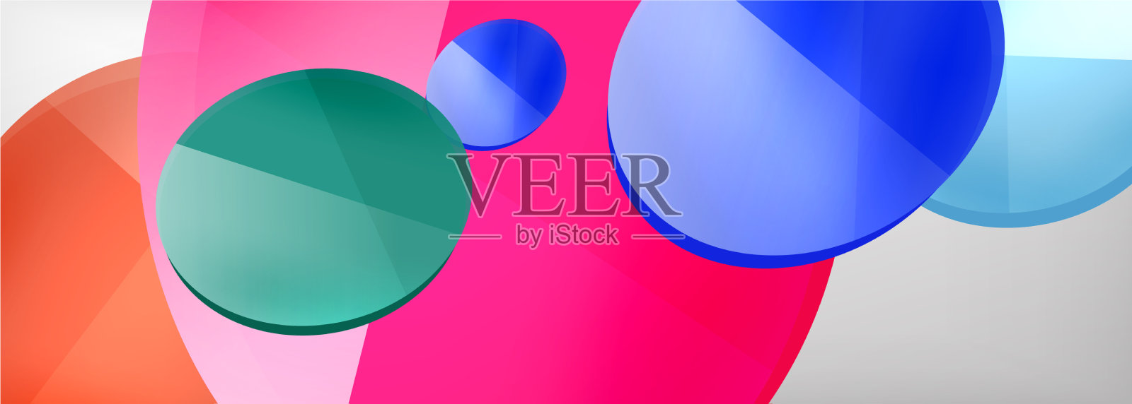 抽象光滑圆形背景插画图片素材