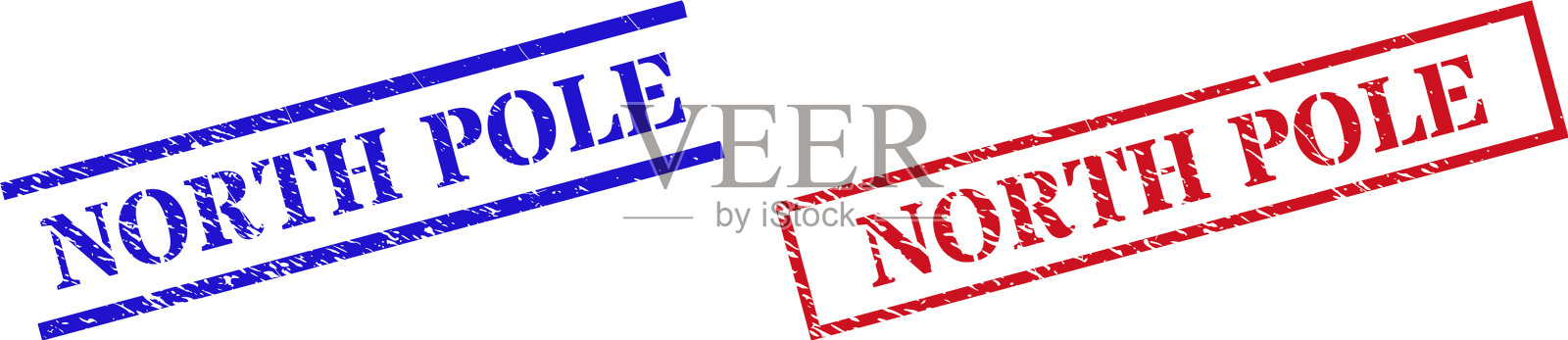 北极垃圾橡胶印章密封用插画图片素材