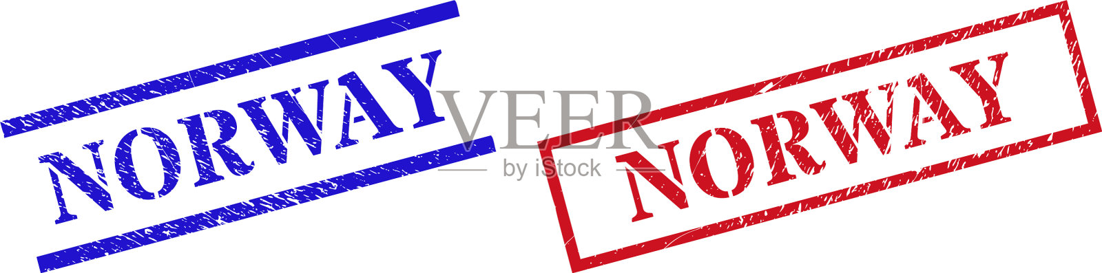 挪威纹胶水印用插画图片素材