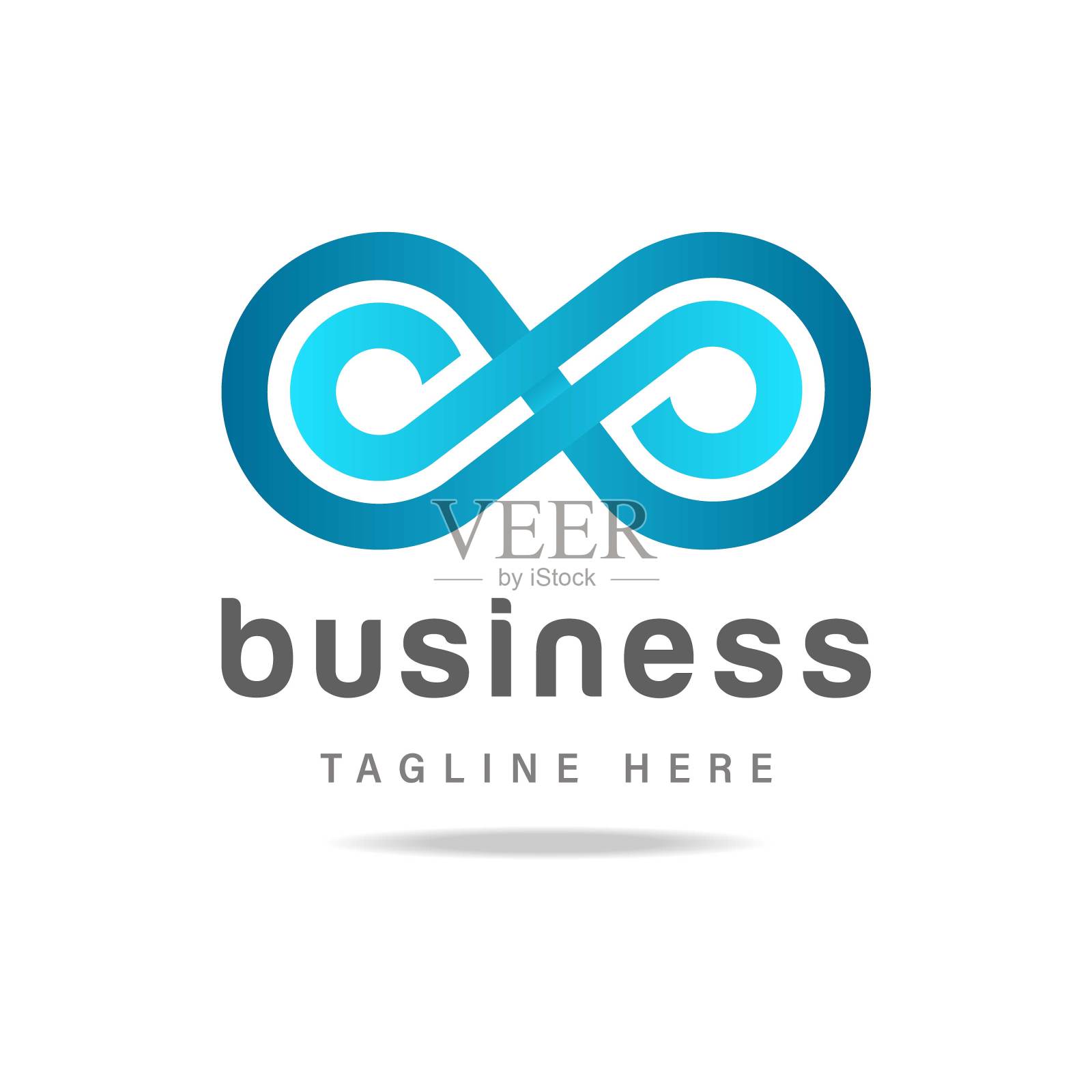 抽象向量溢价黄金无限商业标志循环在黑色背景,永恒图标,永恒标志,符号无尽。公司图形技术元素设计模板品牌。插画图片素材