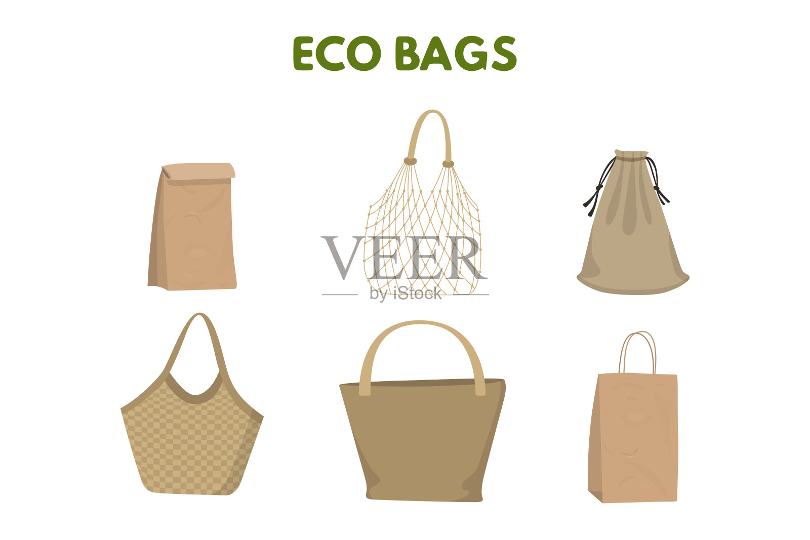 环保布袋。设计元素图片