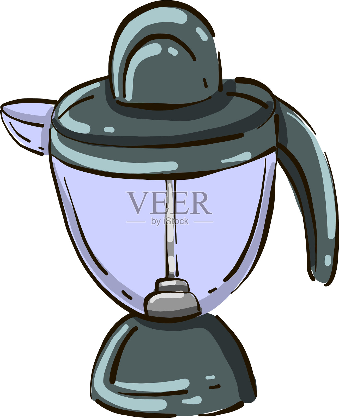 灰色搅拌机在白色背景设计元素图片