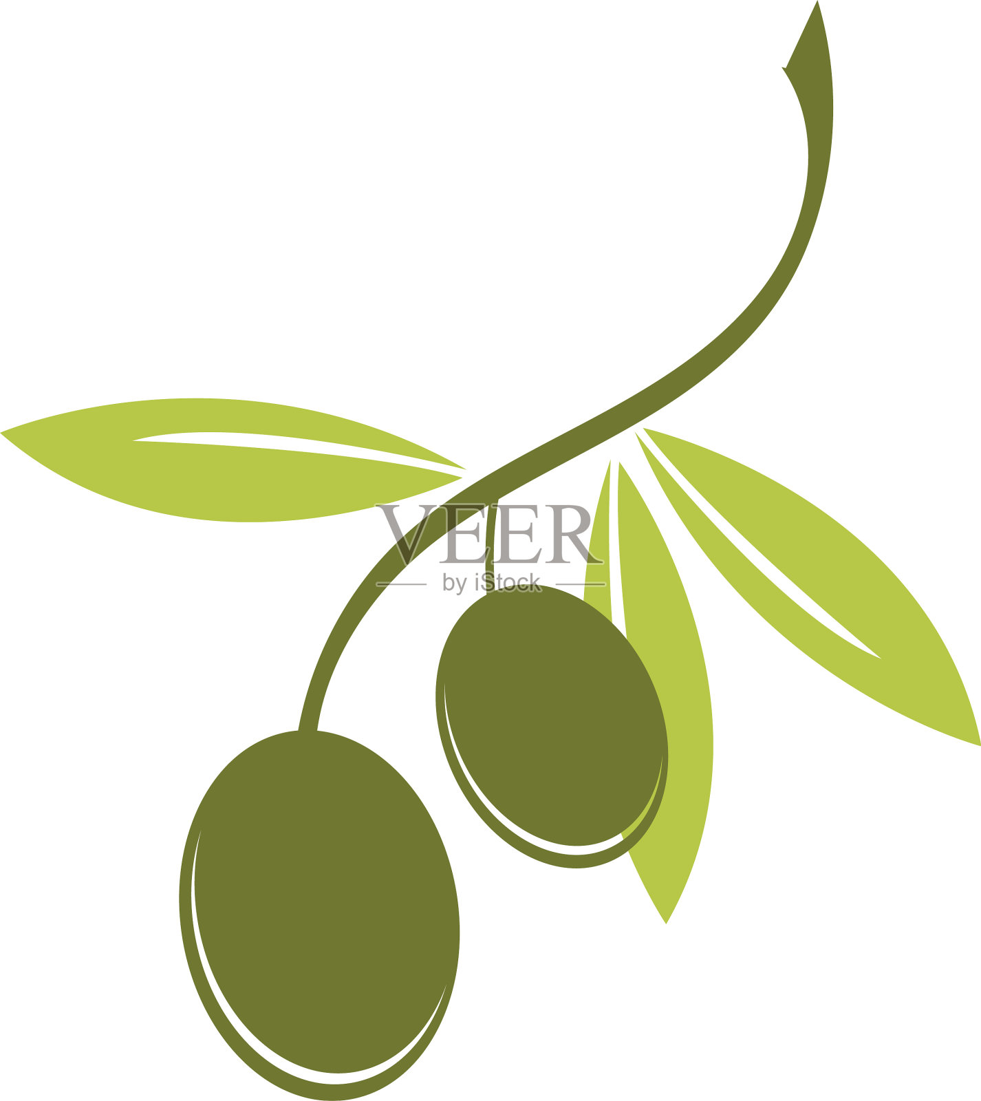 橄榄标志模板图标设计插画图片素材