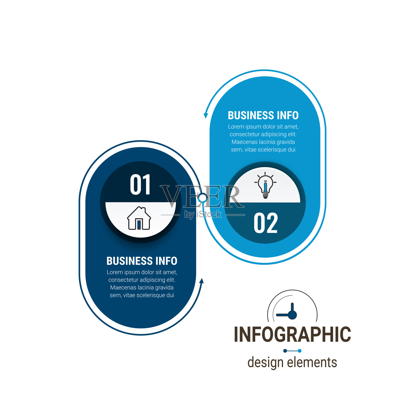 经营理念时间表。Infograph模板。可用于流程,演示,布局,横幅,信息图表。设计模板素材