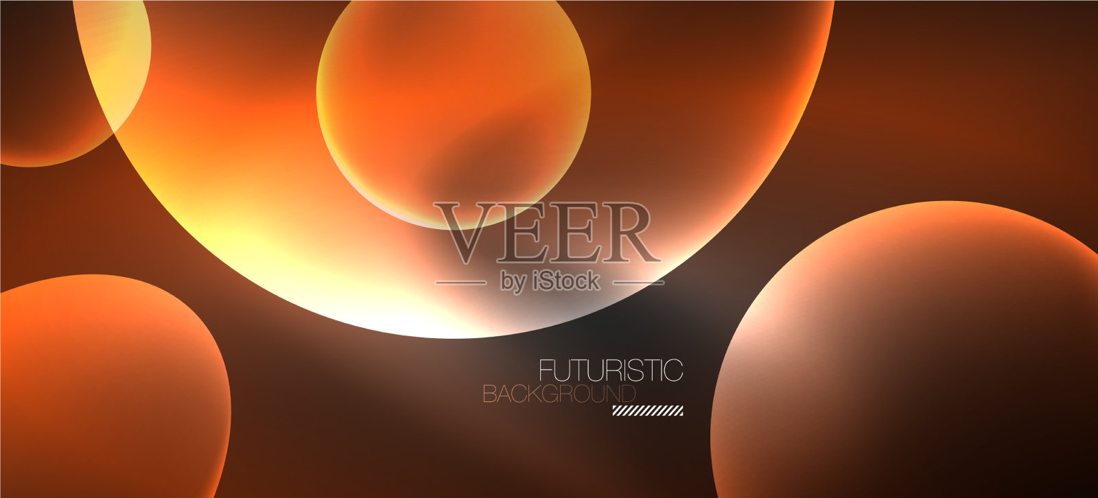 霓虹椭圆抽象背景闪亮明亮插画图片素材