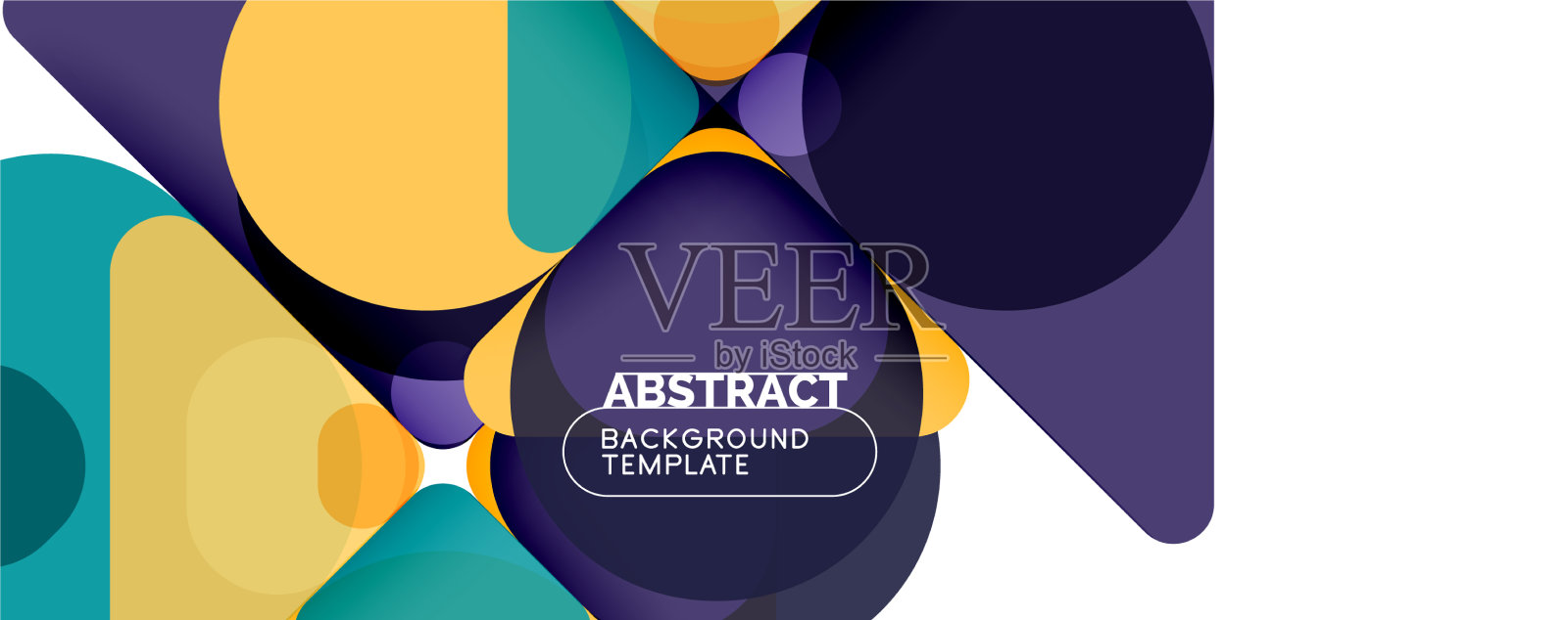 现代几何圆形和动态线条插画图片素材