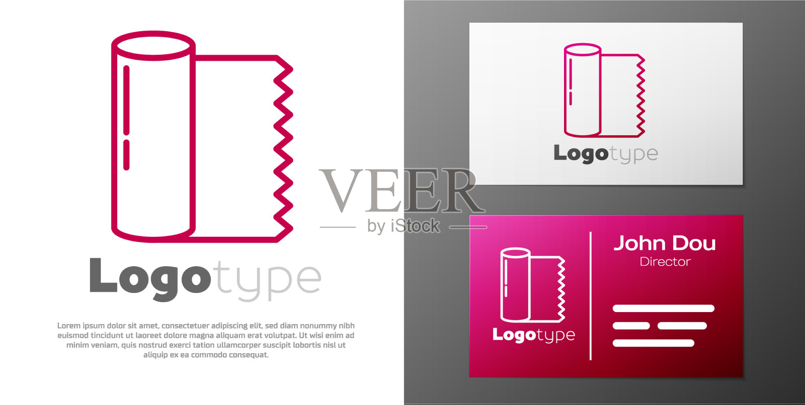 标志型线织物辊上的标志隔离图标素材