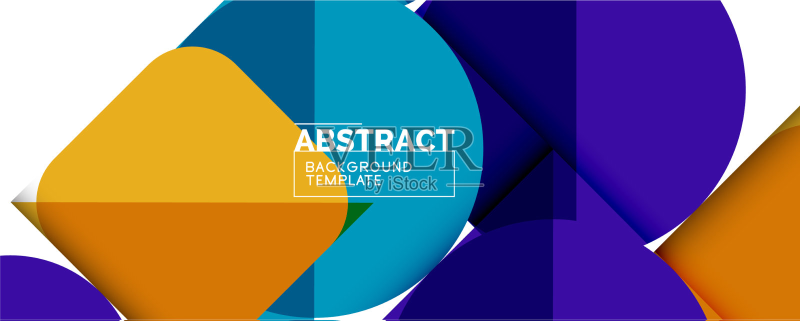 用简洁的几何抽象背景插画图片素材