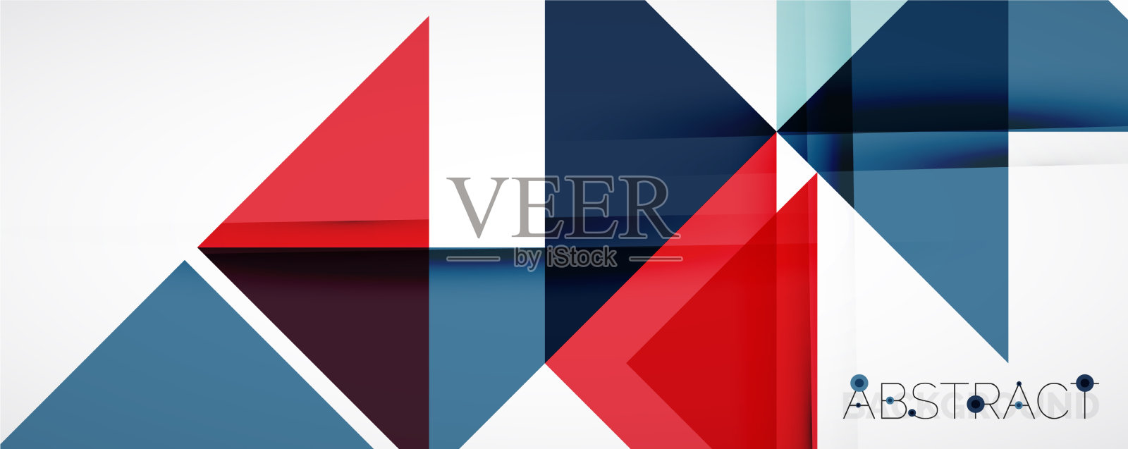 设置三角形几何背景插画图片素材