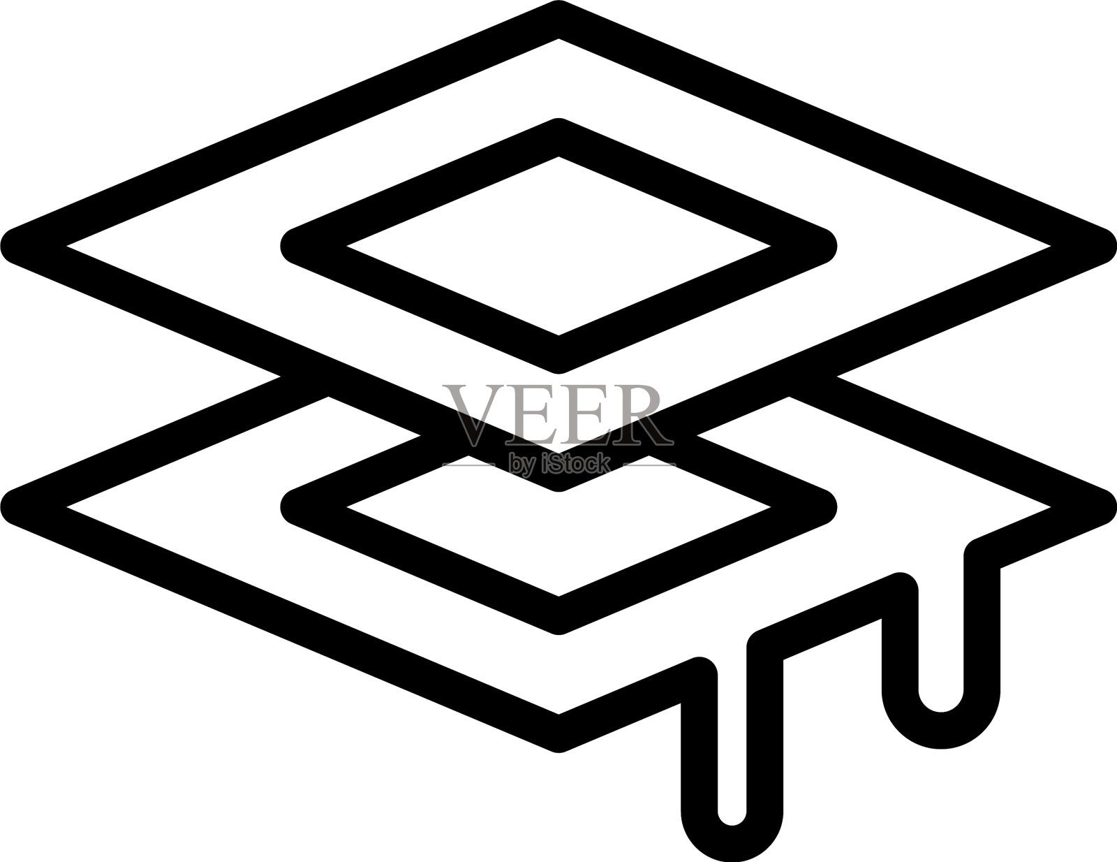 天然生物塑料图标轮廓风格插画图片素材