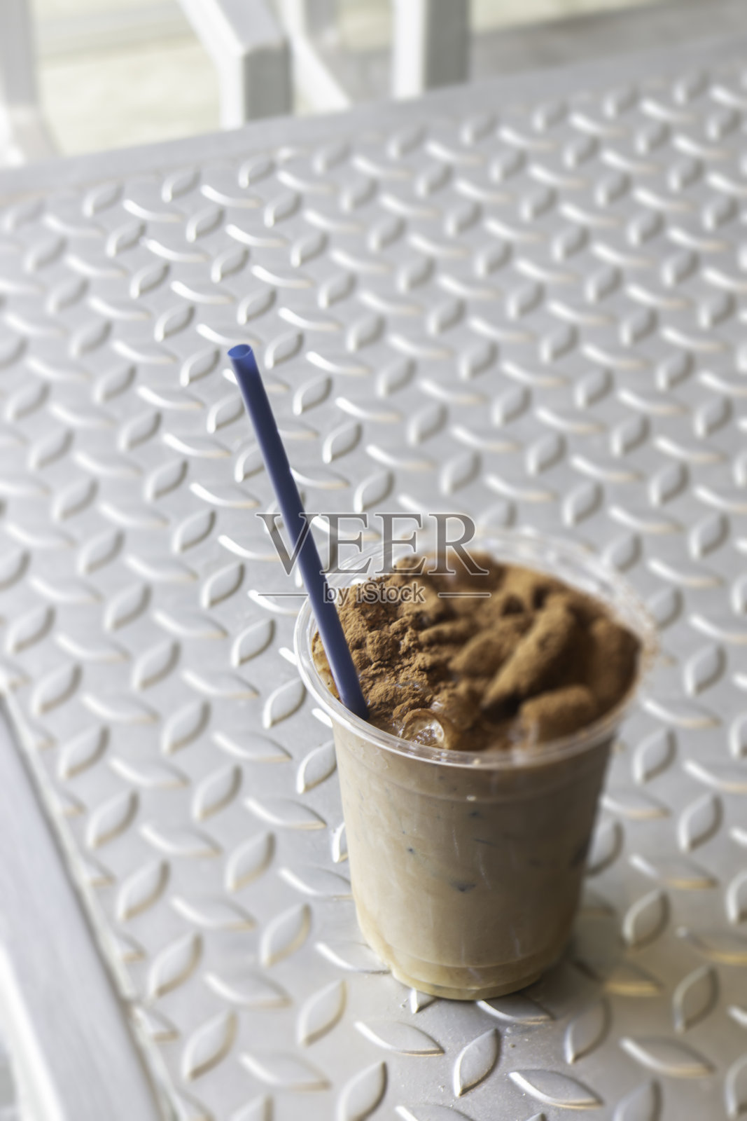 美味的冰巧克力可可饮料照片摄影图片