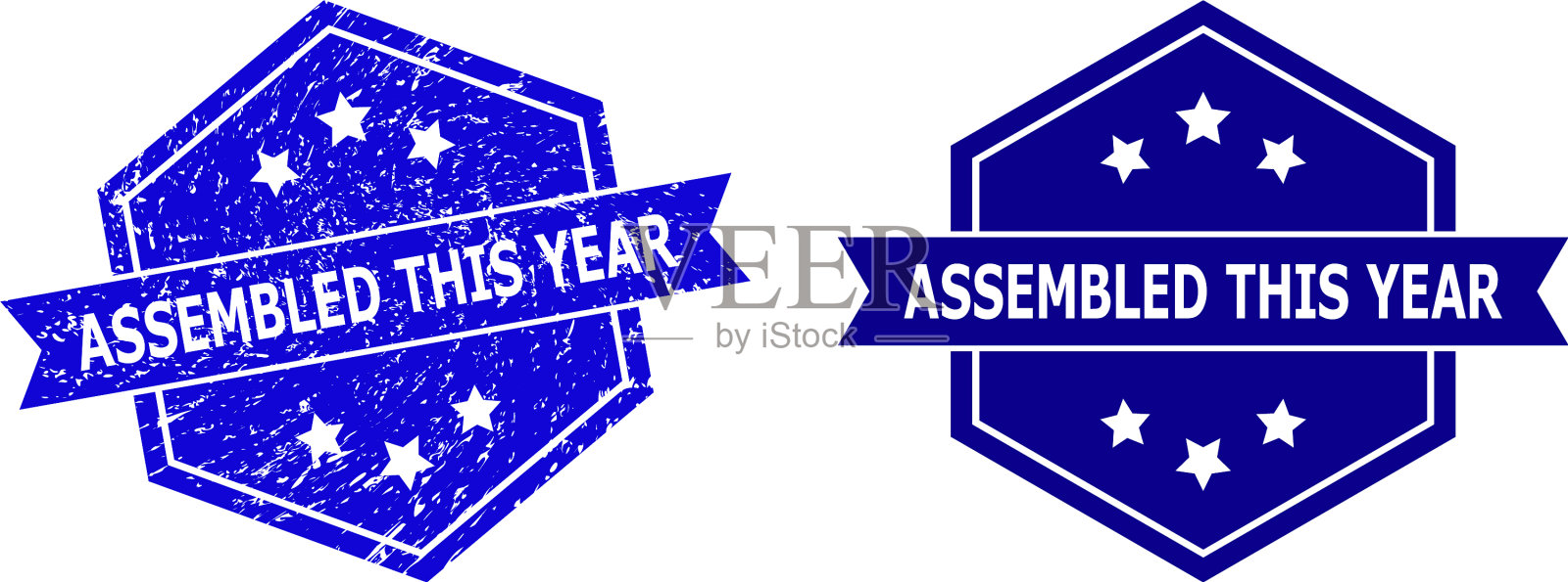 六边形拼装了今年的水印用插画图片素材