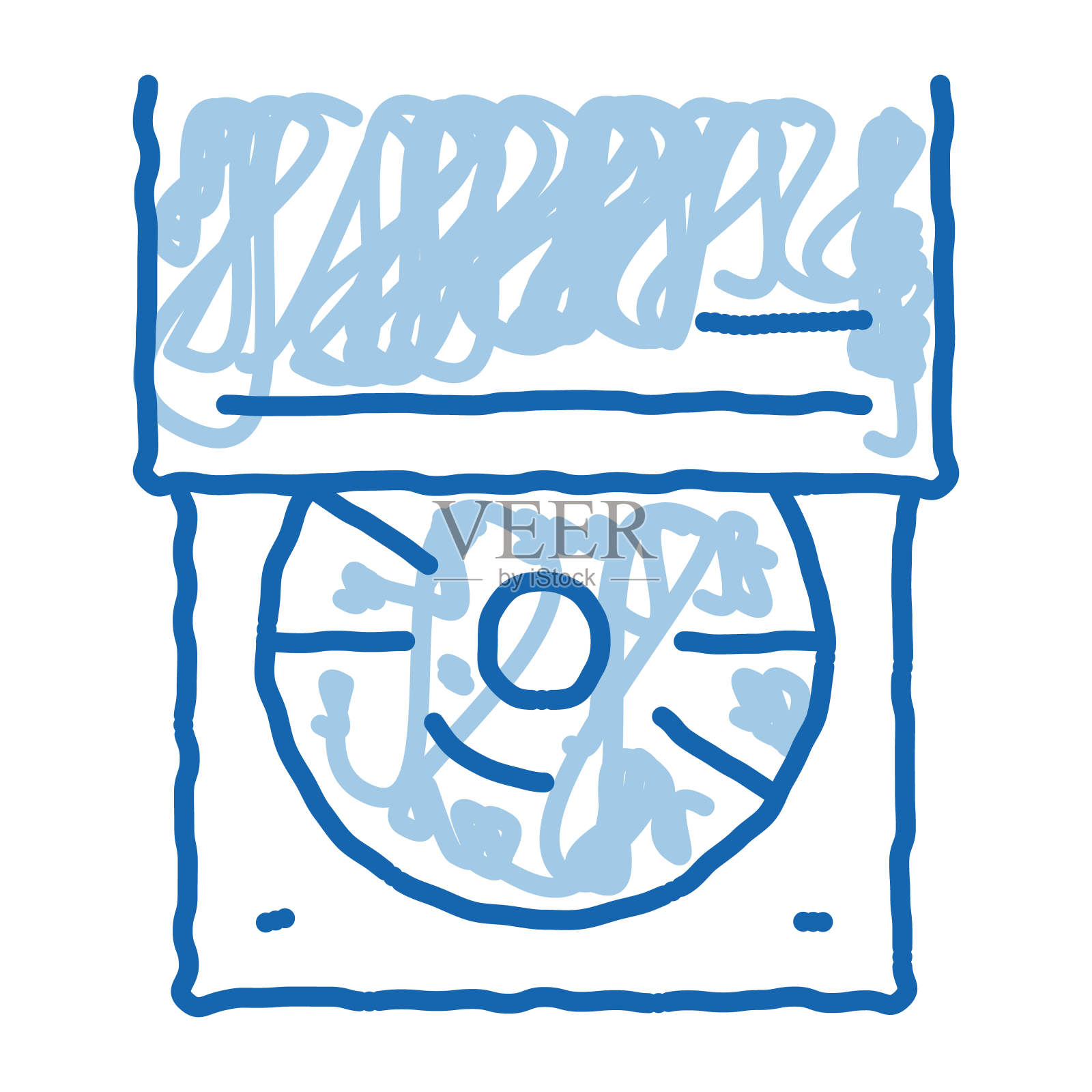 光盘驱动器涂鸦图标手绘插图插画图片素材