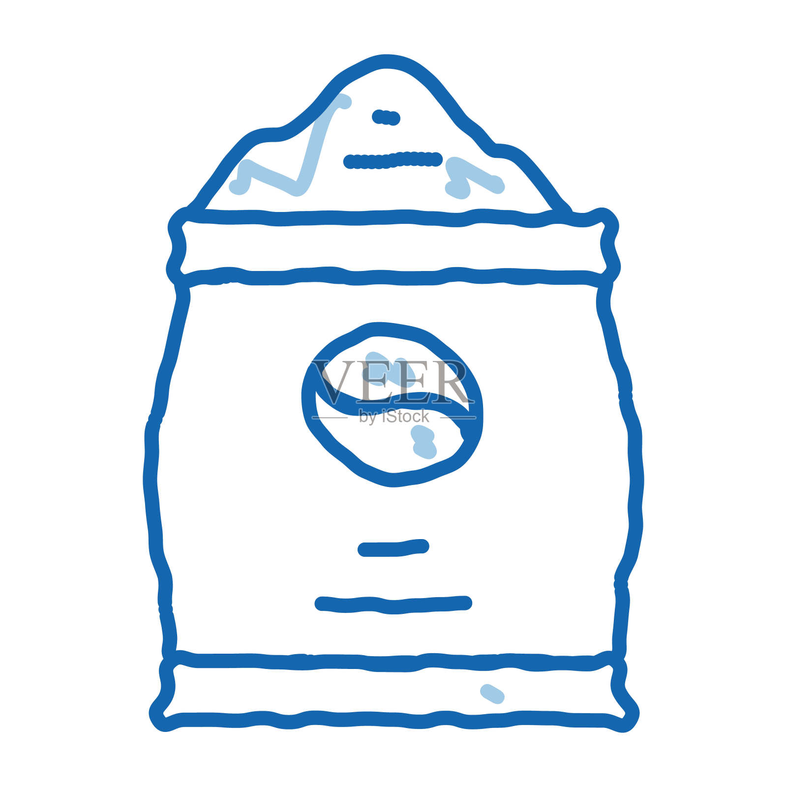 咖啡制作袋涂鸦图标手绘插图插画图片素材