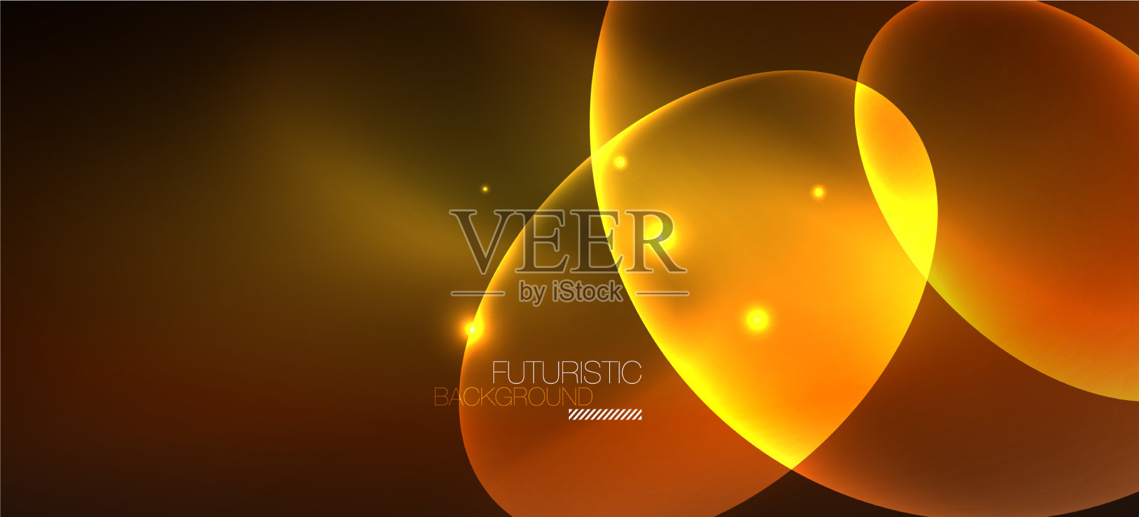 霓虹椭圆抽象背景闪亮明亮插画图片素材