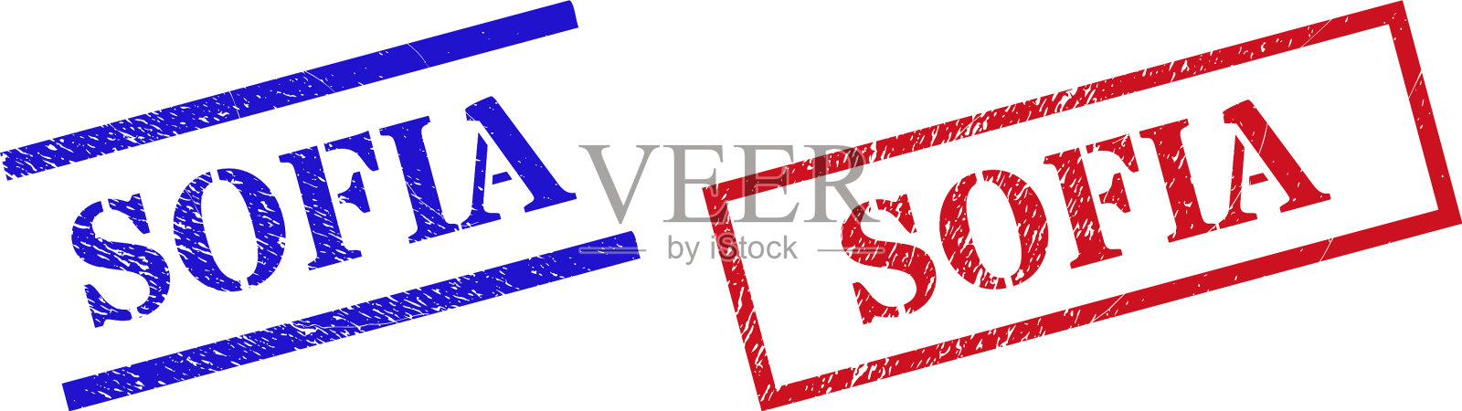 索菲亚纹理橡胶印章印章与矩形插画图片素材