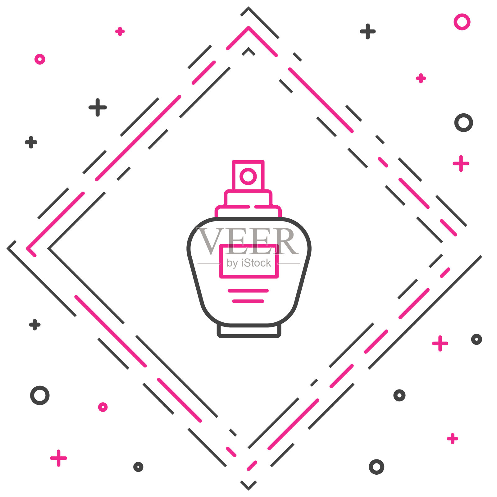 线香水图标孤立的白色背景图标素材