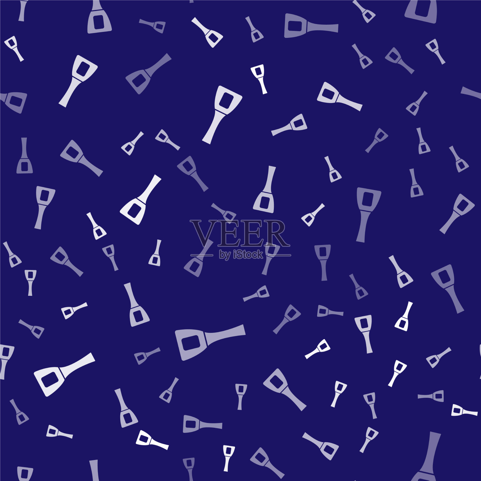 白色指甲油瓶图标隔离无缝插画图片素材