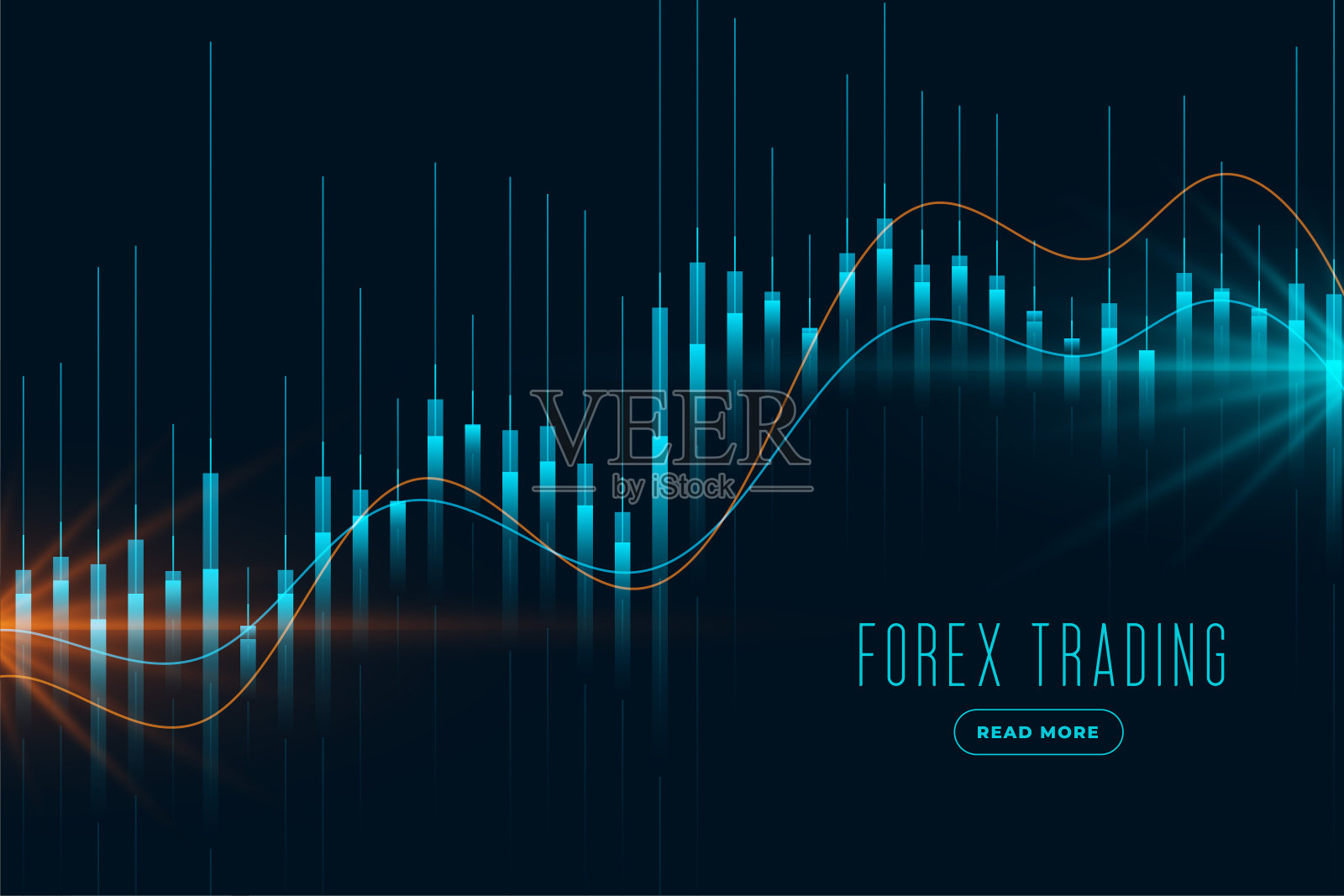 外汇交易股票市场背景插画图片素材
