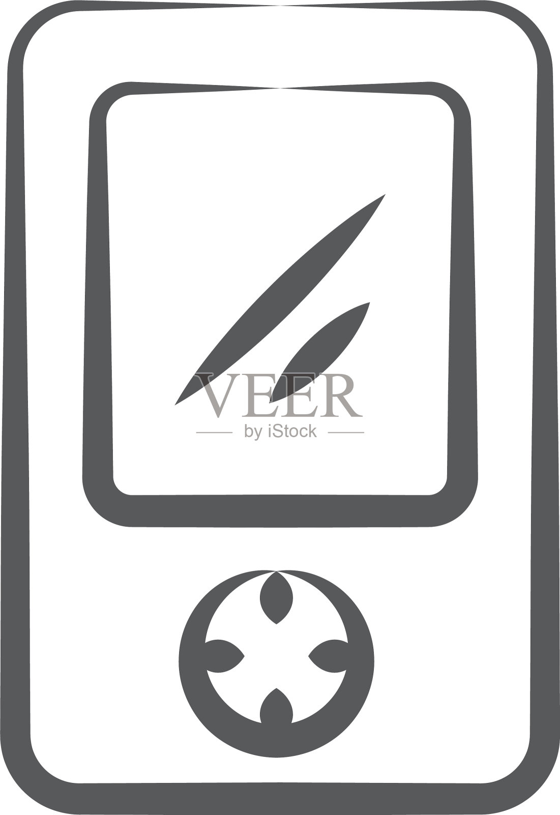 便携式音乐播放器插画图片素材