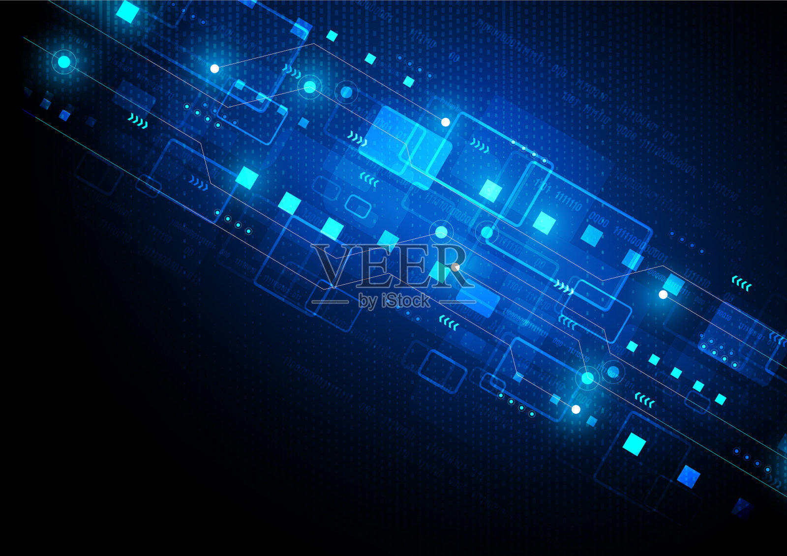 电路技术背景插画图片素材
