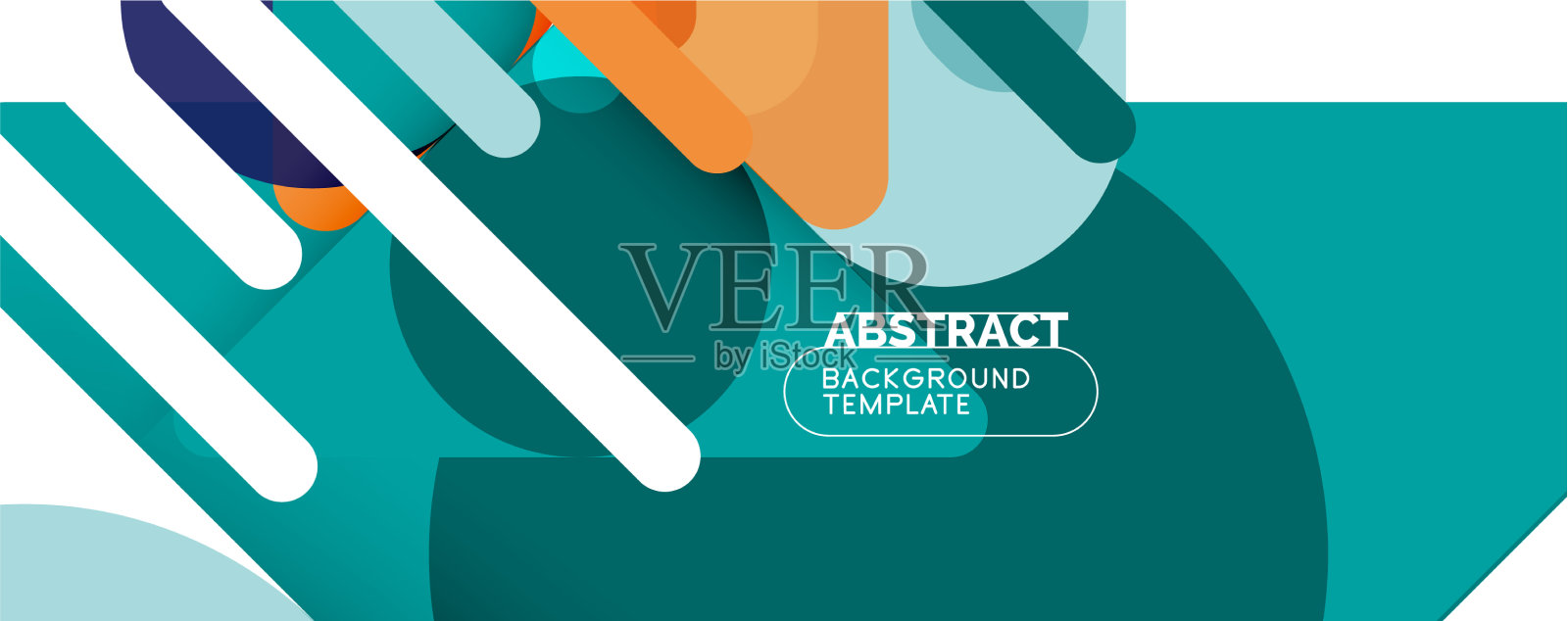 现代几何圆形和动态线条插画图片素材