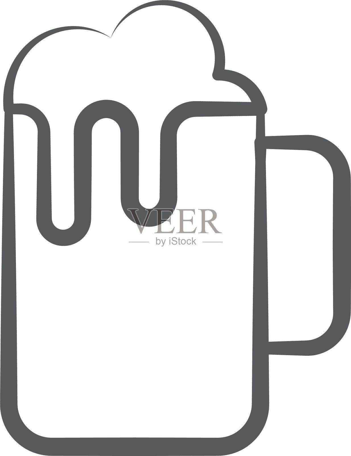 啤酒杯插画图片素材