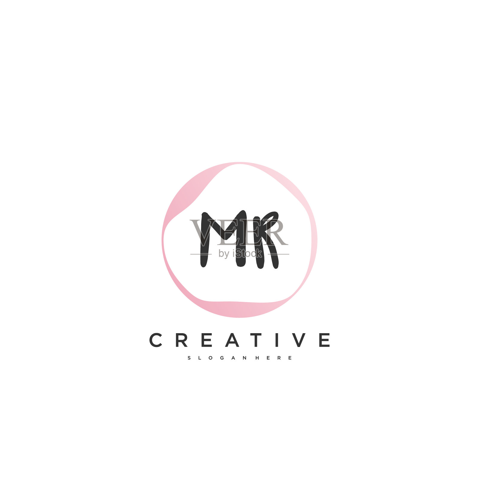 Mr Beauty初始标识手写标识艺术插画图片素材