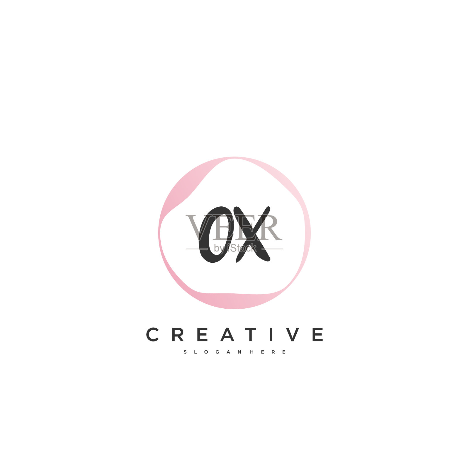 牛美最初的标志手写标志艺术插画图片素材