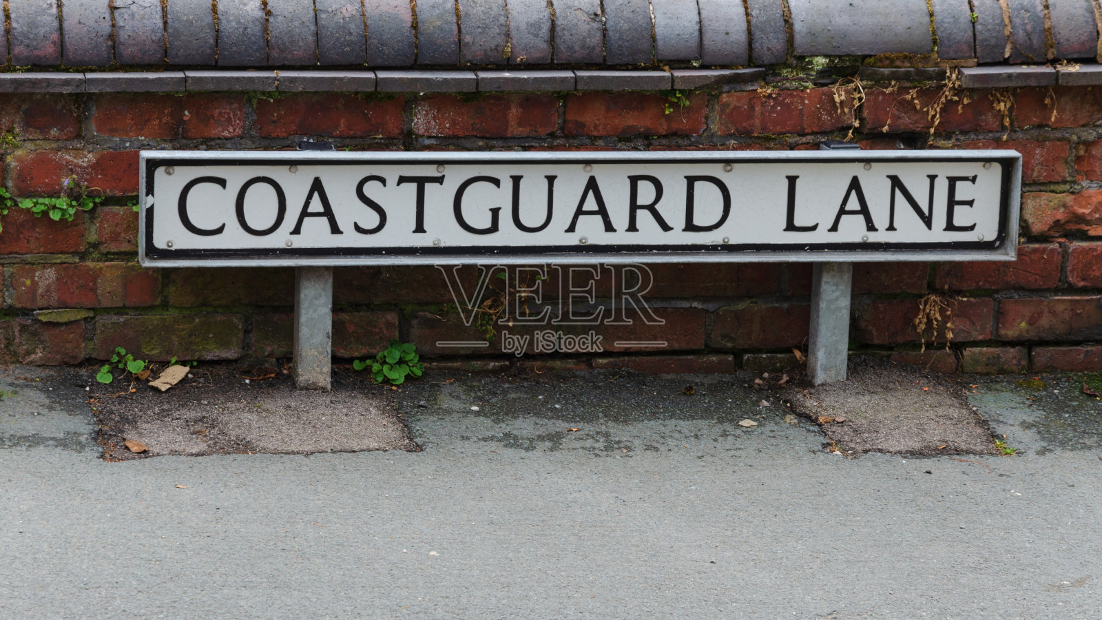 海岸警备线的路标照片摄影图片