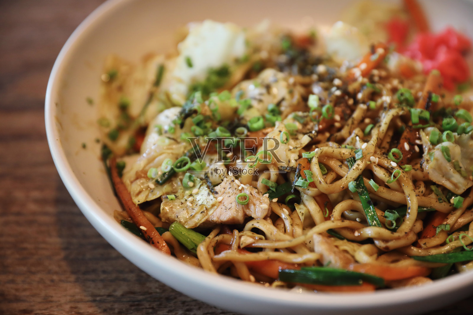 日式日式炒面照片摄影图片