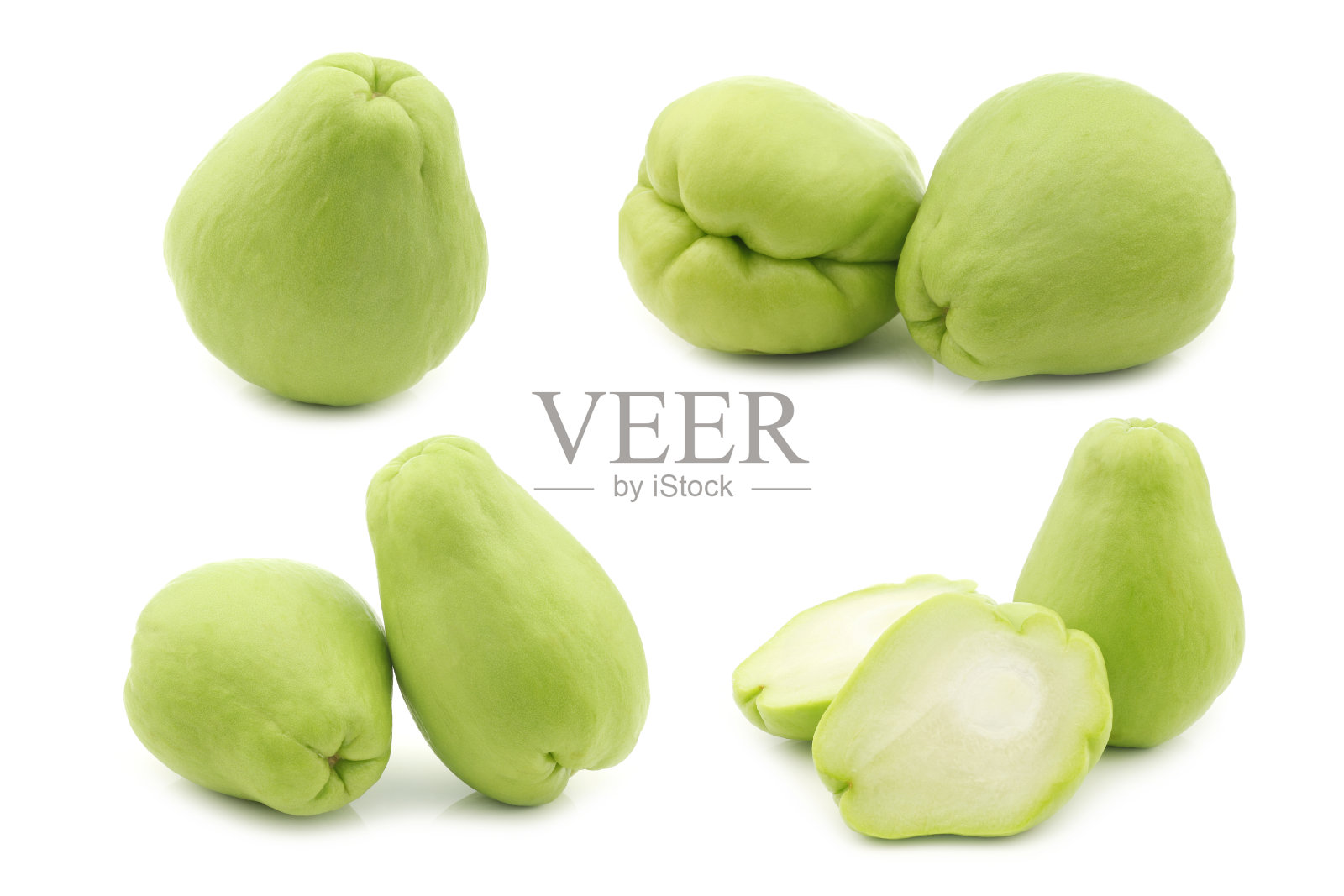 佛手瓜果实(Sechium edulis)照片摄影图片