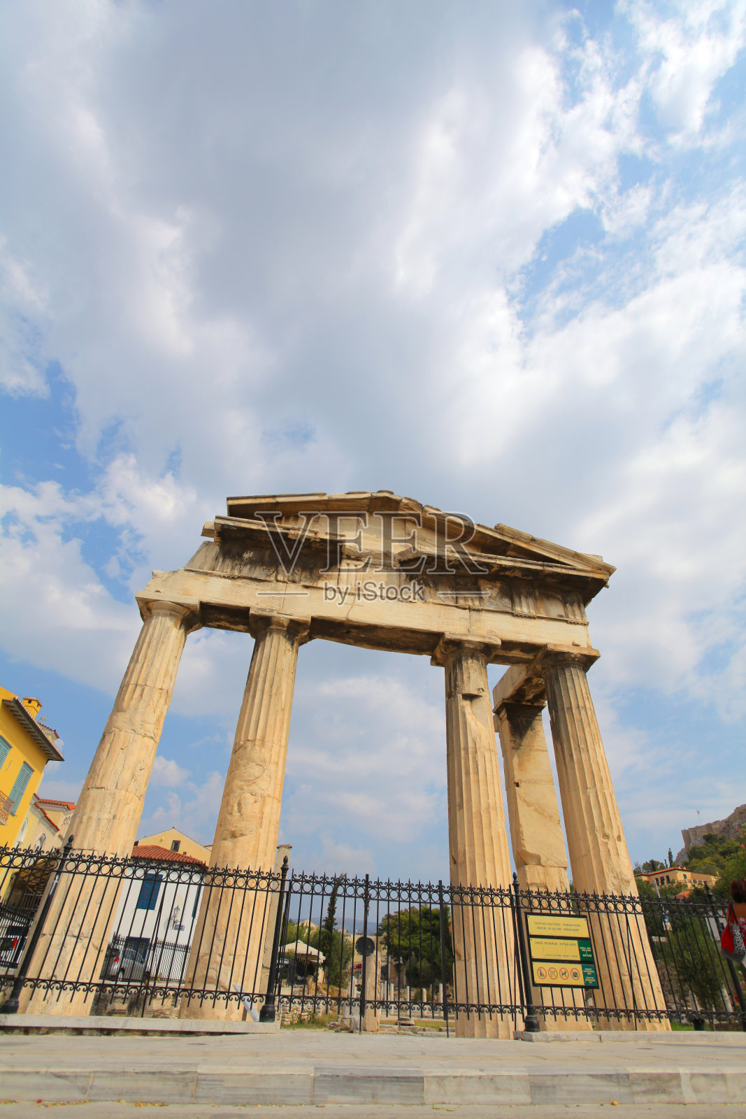 希腊雅典的罗马集市照片摄影图片
