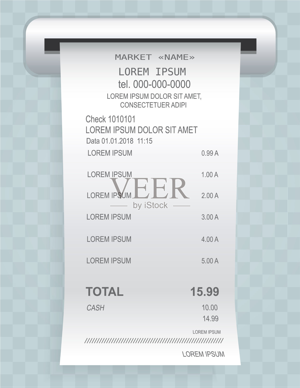 付款支票,纸质文件,现金插画图片素材