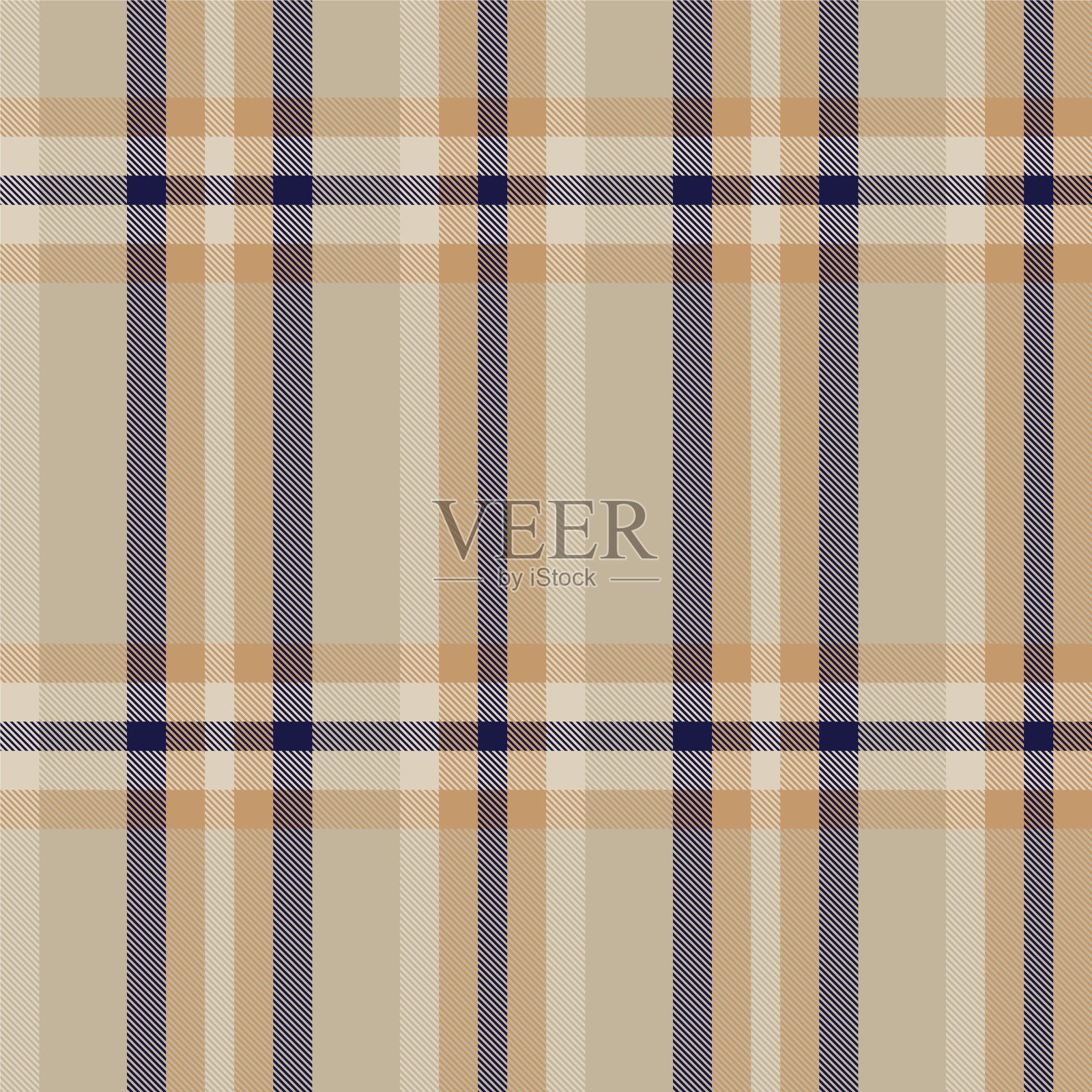 棕色渐变格子纹理无缝图案插画图片素材