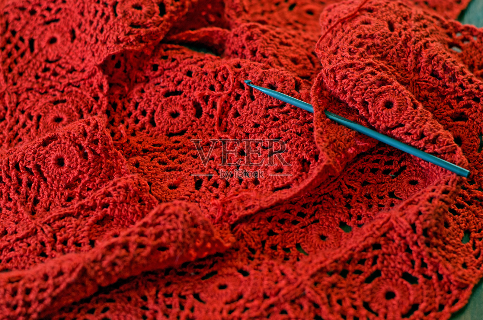 钩针工作照片摄影图片