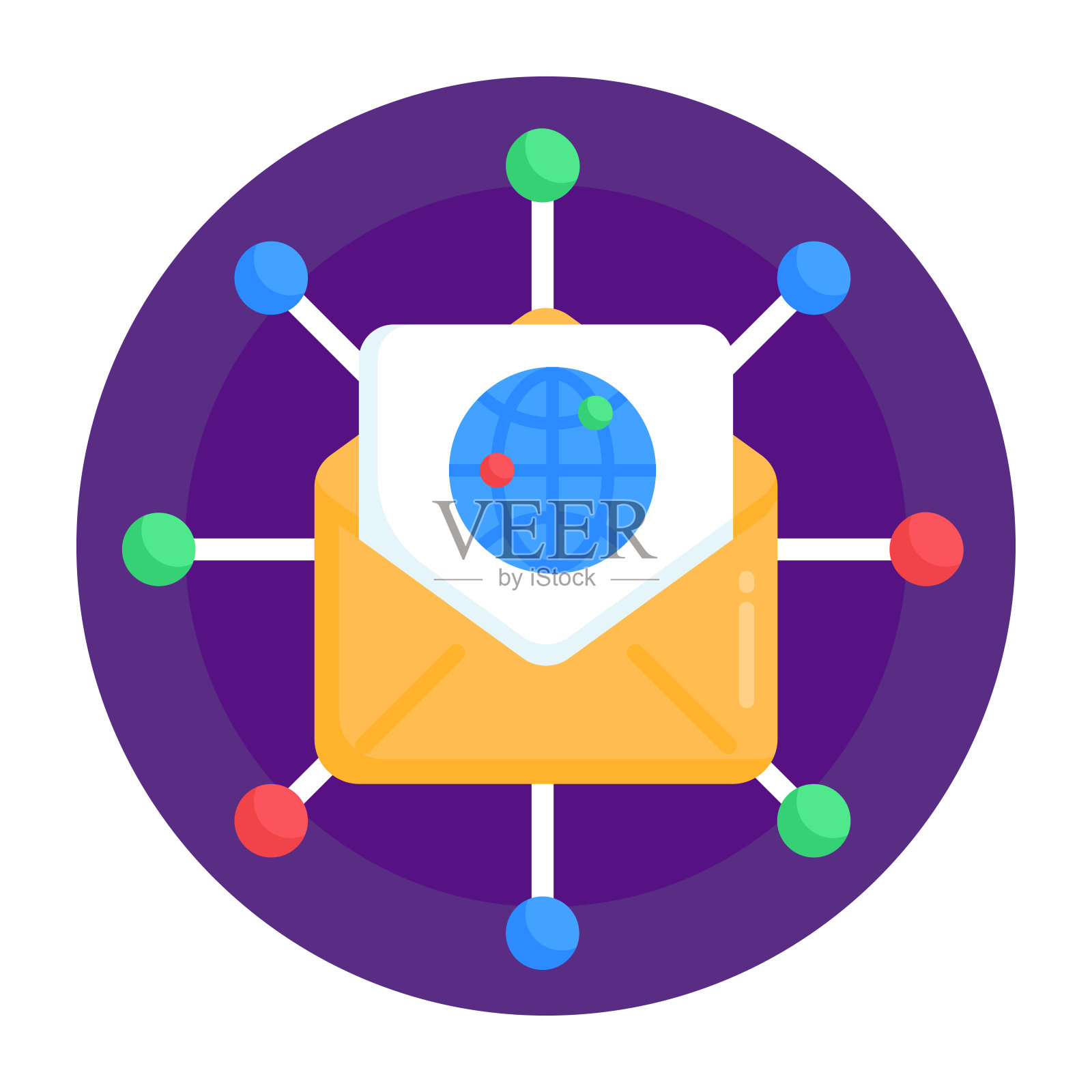 全球通信插画图片素材