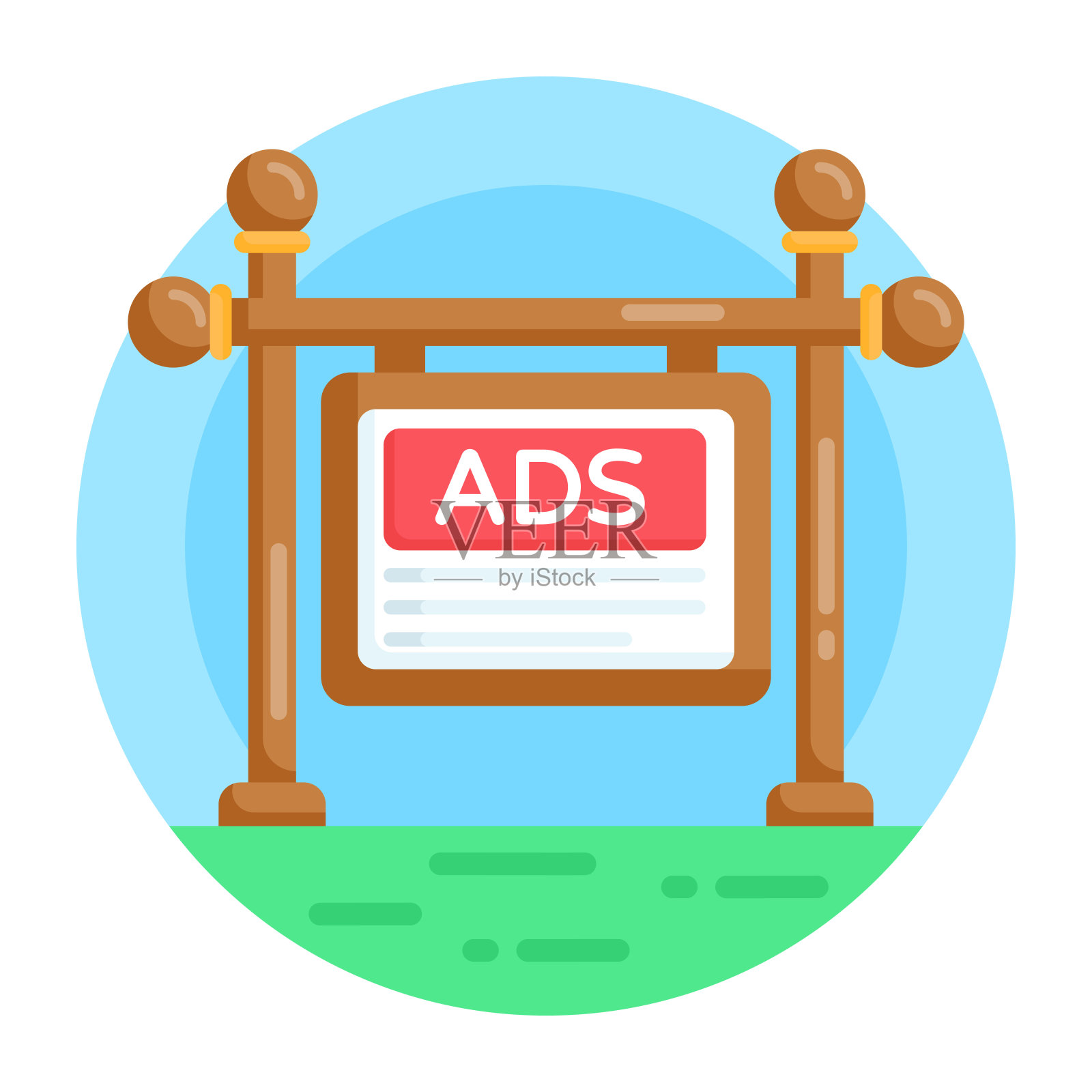 广告牌插画图片素材