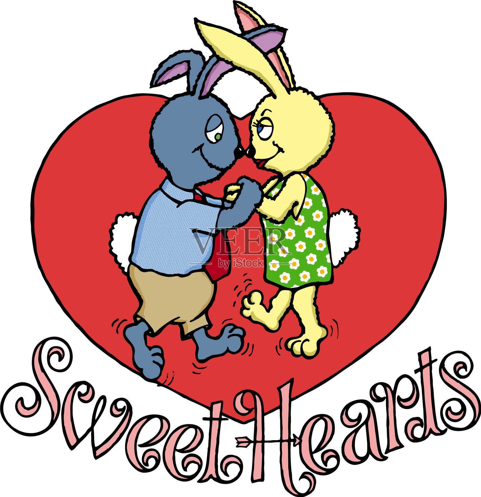 亲爱的小兔子跳舞设计元素图片