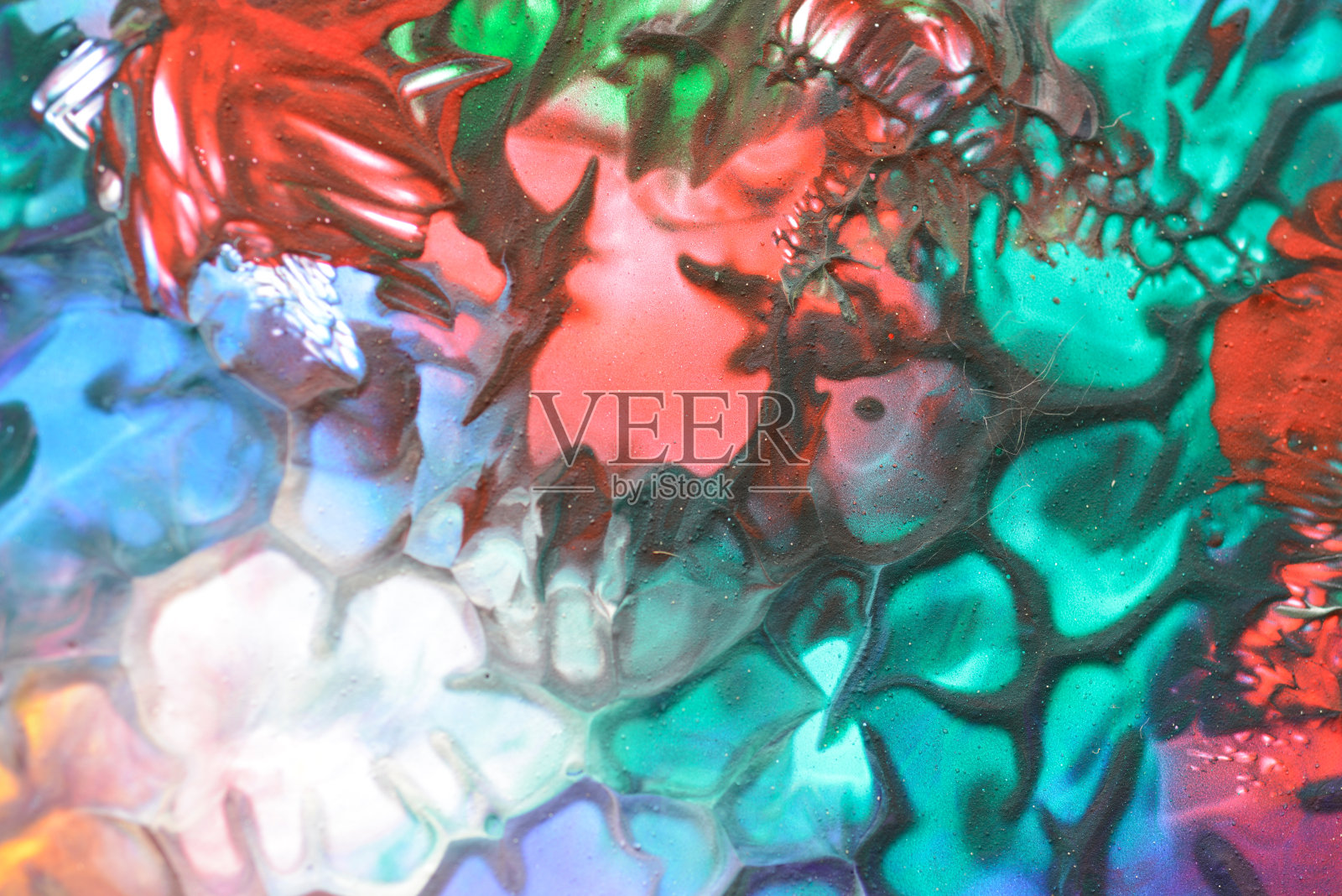 用丙烯酸颜料制作背景和纹理的摄影照片摄影图片