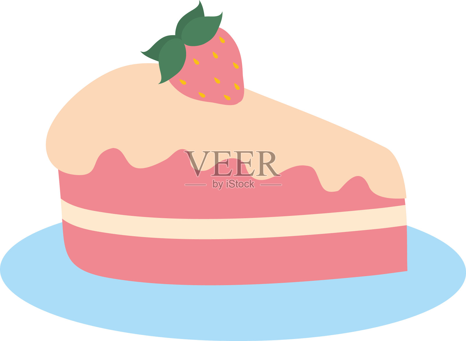 块蛋糕手绘图标彩色设计设计元素图片