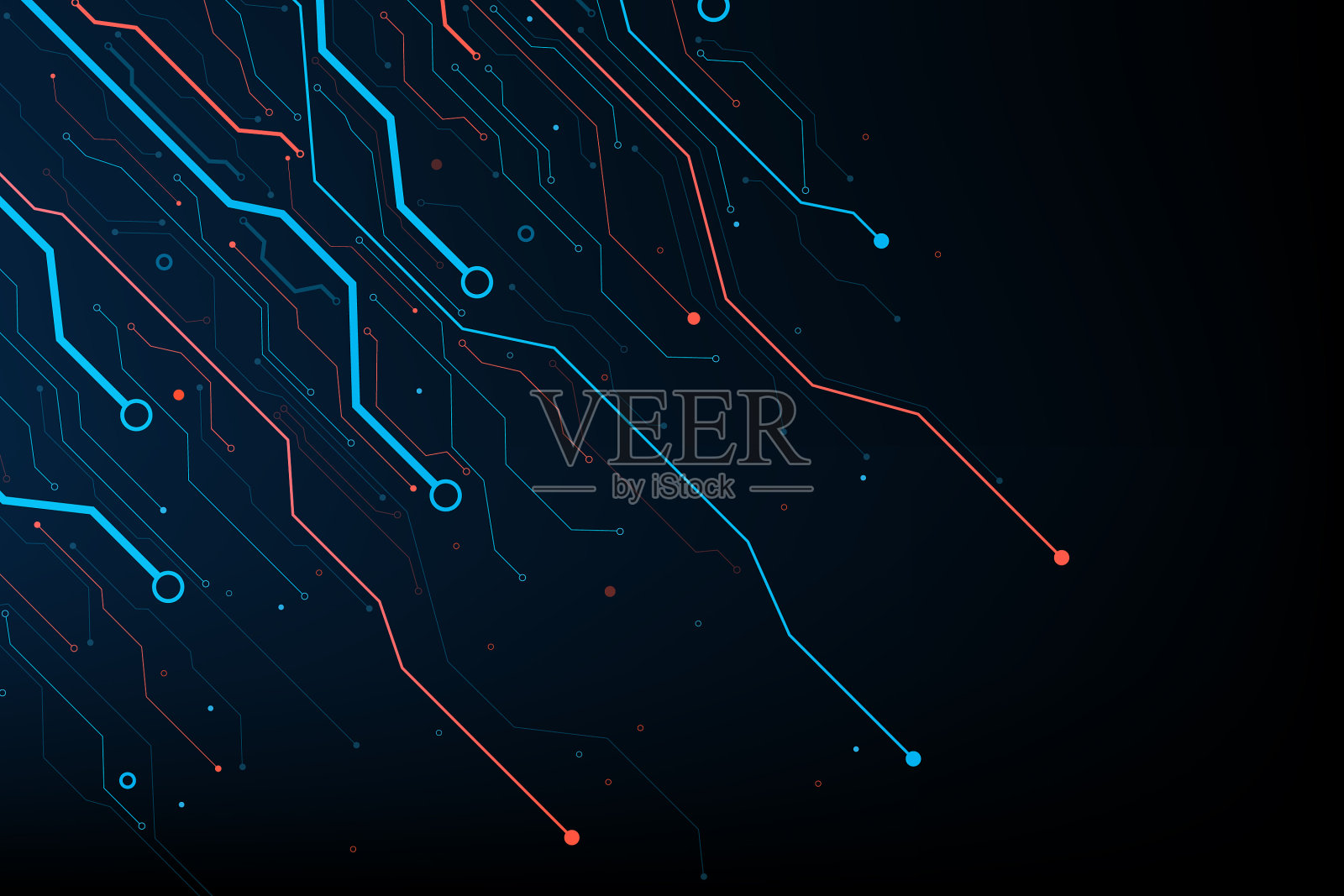 摘要电子印刷电路的背景网点插画图片素材