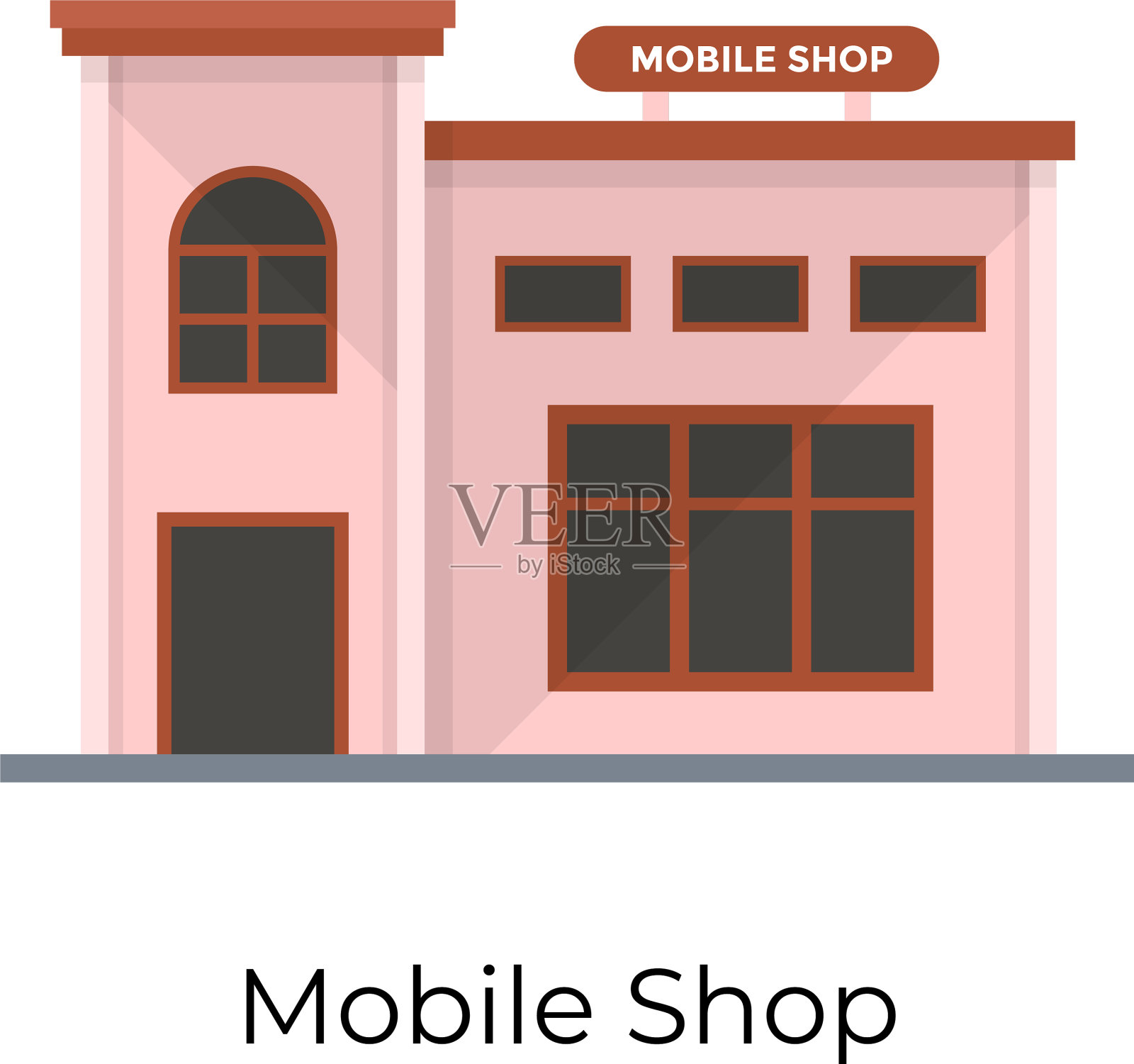 移动商店插画图片素材