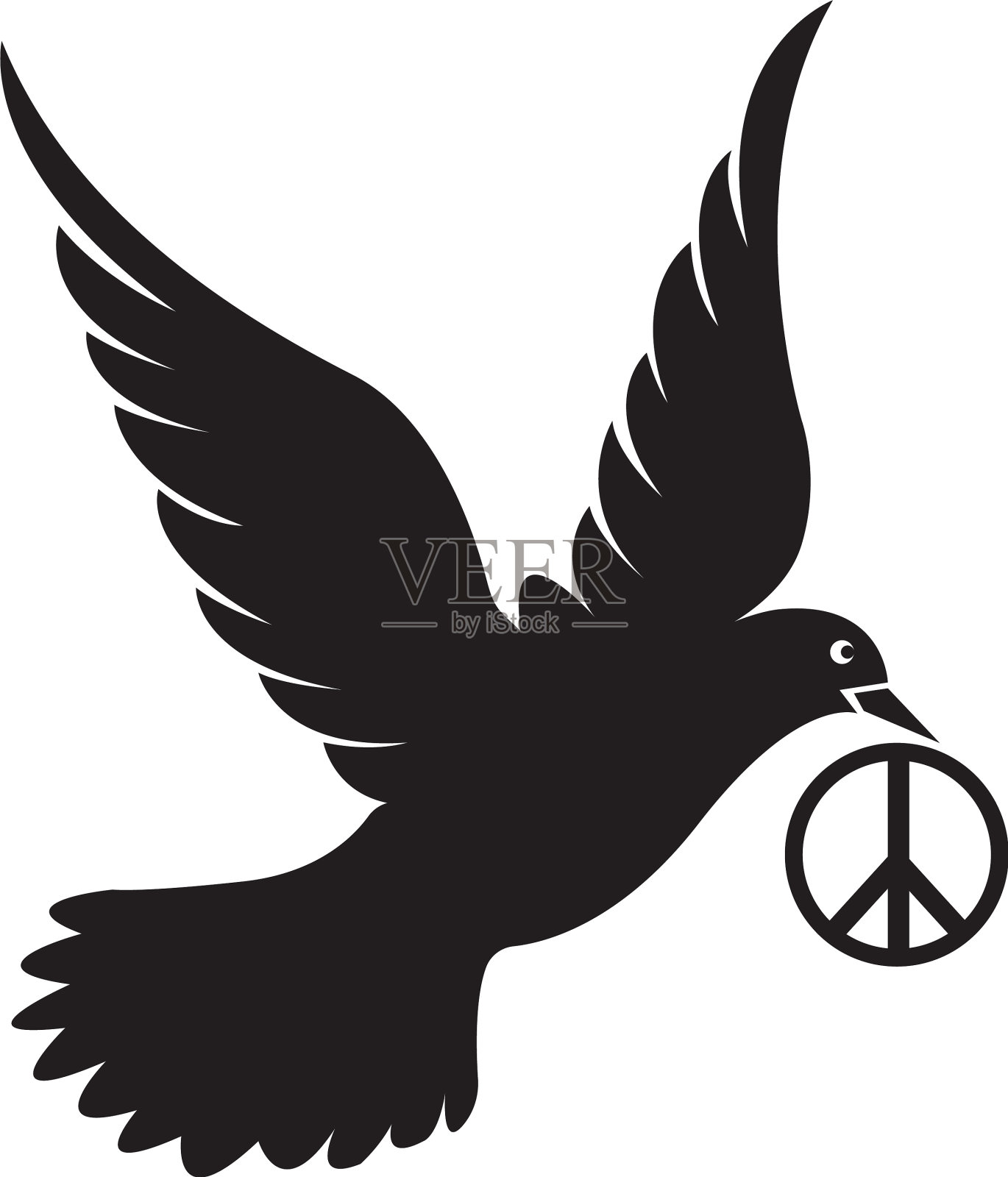 和平标志图标友谊设计模板插画图片素材